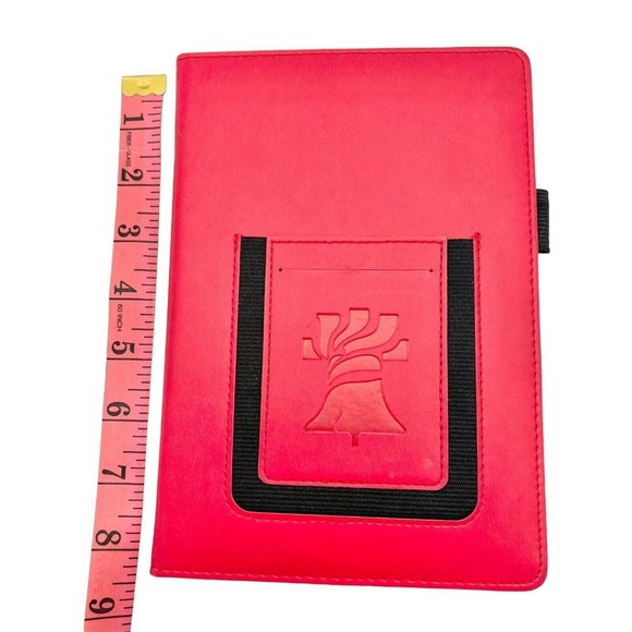 Spector & Co RFID Padded Red Faux Leather Journal Lined Pages 8.5 x 6 - Picture 6 of 7